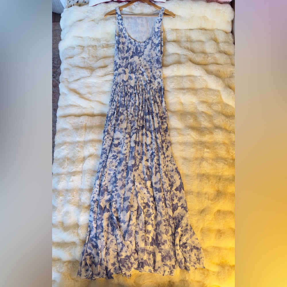 Reformation Camella Dress In Larkspur, worn once - Picture 15 of 16